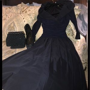 Eliza J Midnight Blue Cocktail Dress